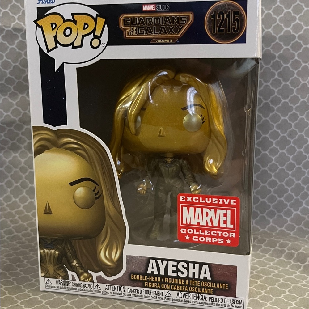 Funko Guardians of the Galaxy Ayesha Gold Figure
